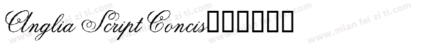 Anglia Script Concis字体转换